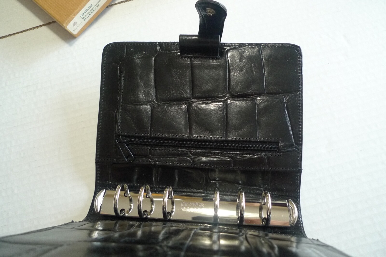 MULBERRY – A6 PLANNER & INSERTS -MADE @ UK – BLACK CONGO LEATHER – RARELY USED
