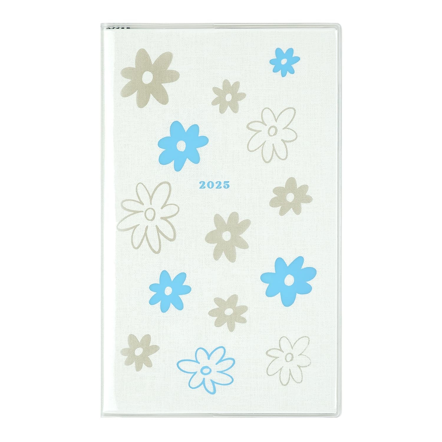 CHIC Notebook 2025 B6 Slim Monthly Soft Cover Flower CD-1334-MM (Starting in Dec