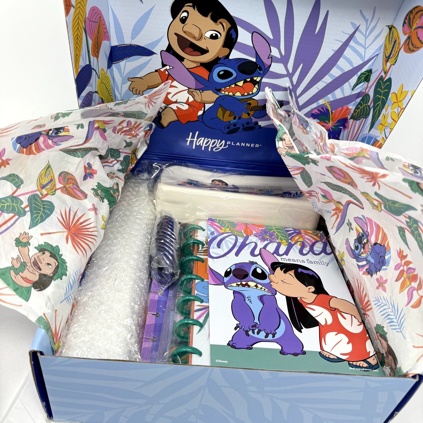 Disney Lilo & Stitch Be Happy Box Happy Planner New In Box Retired Vaulted Set