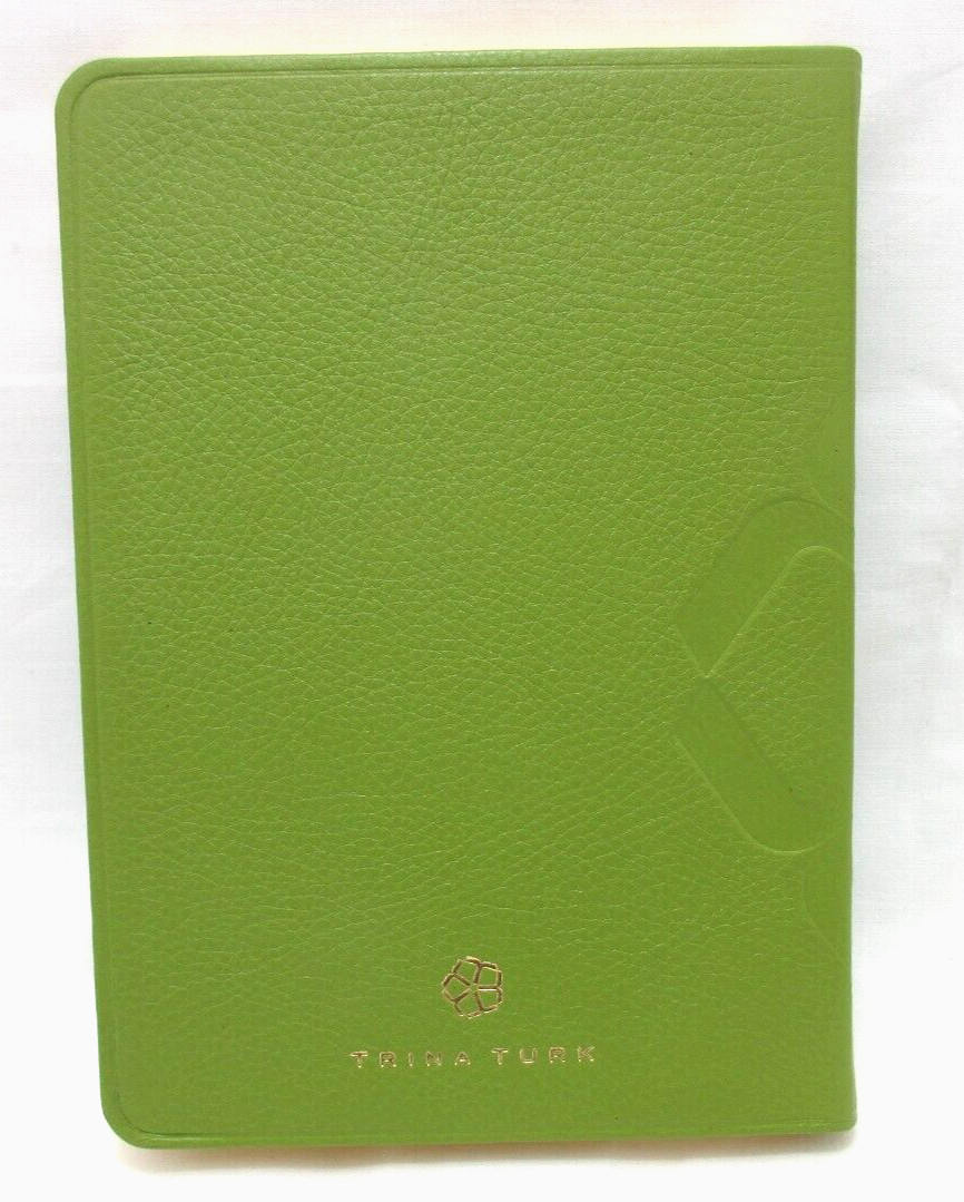 Journal 7″ Leather Softcover 224 Lined Pages Trina Turk Travel Green