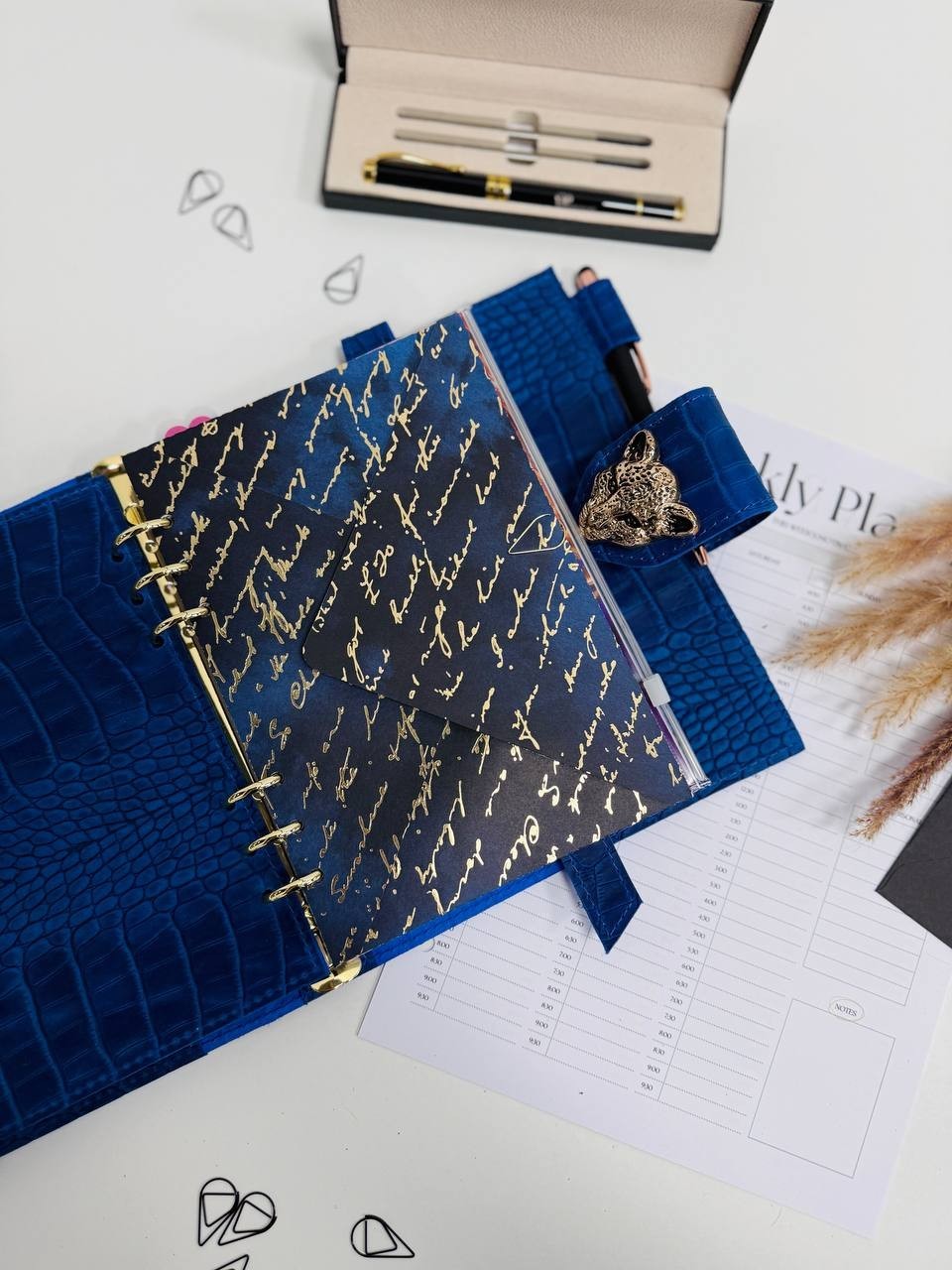 Command Your Day with Unapologetic Elegance Leather Notebook With Leopard
