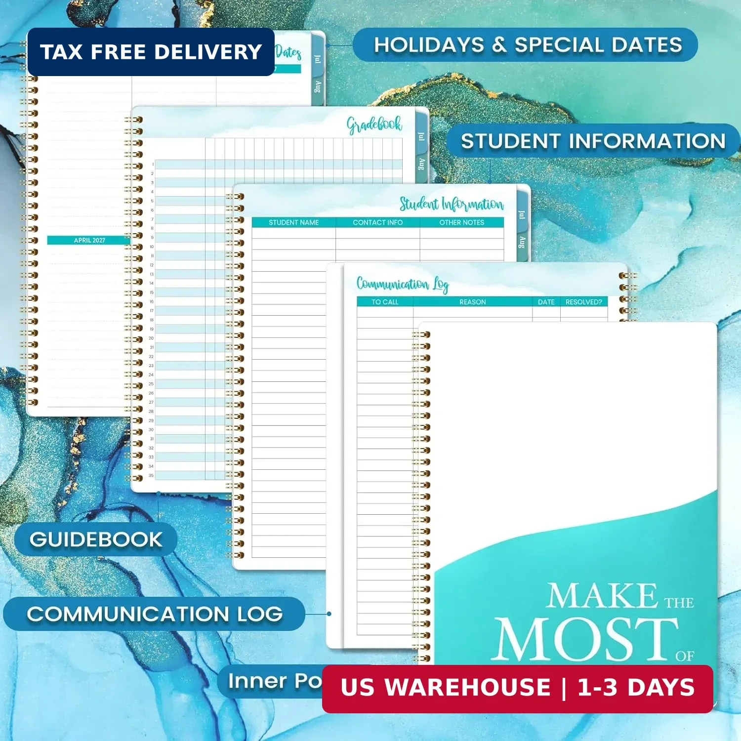 Teacher Planner 2026-2027 – Teacher Lesson Planner from July 2026 to June 2027,