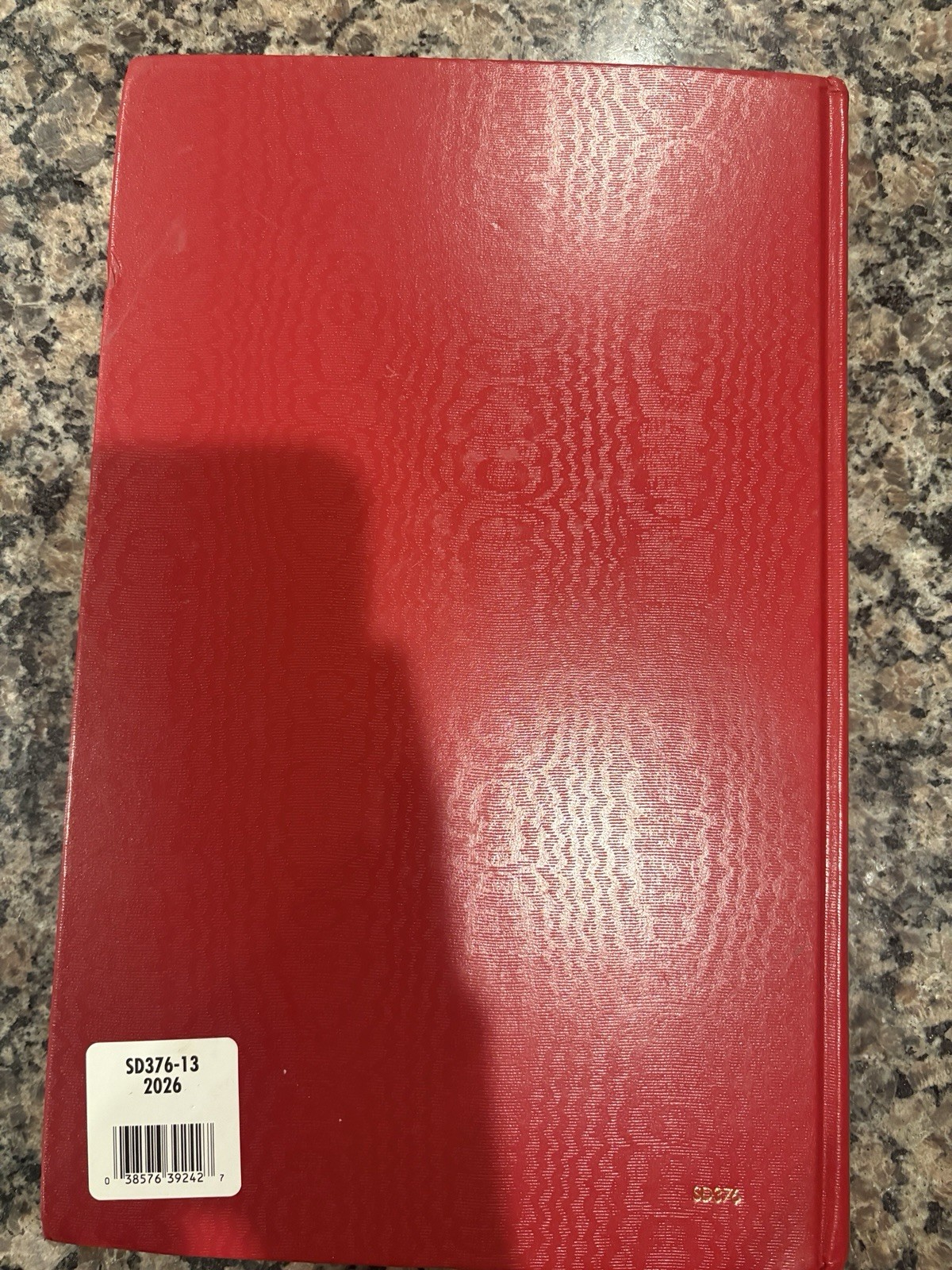 2026 Standard Daily Planner, 7-3/4″ X 12″, Large, Hardcover, Red (SD376-13)