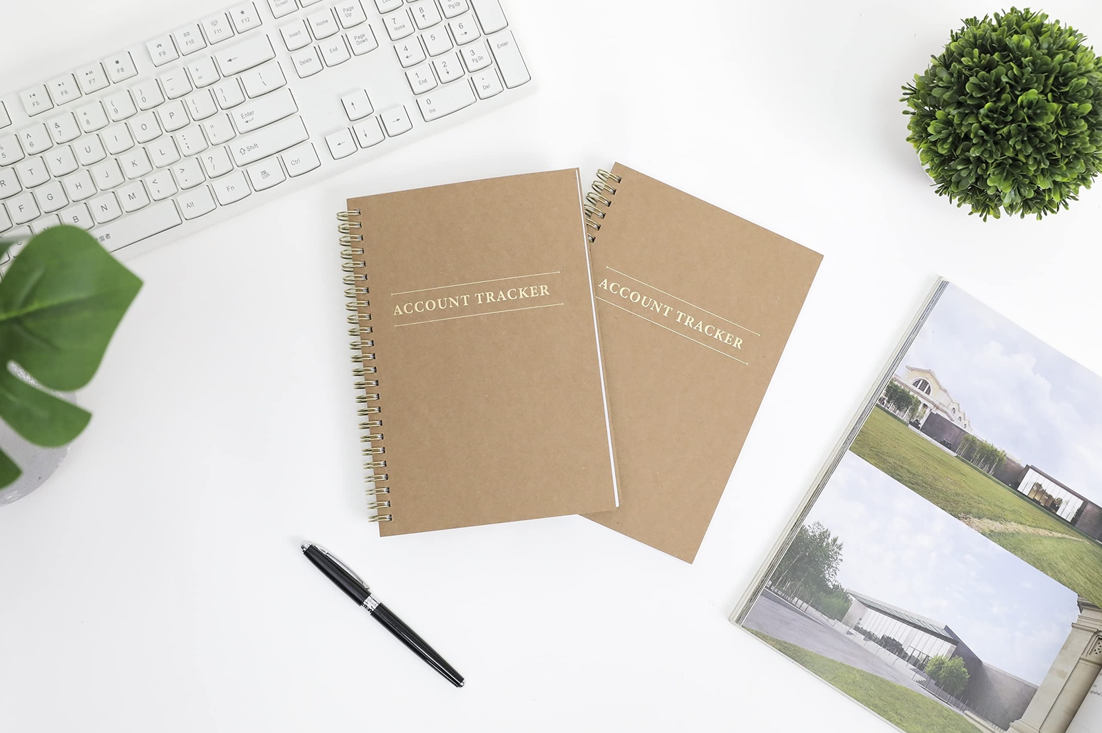 2 Pack Accounting Ledger Books for Home Budget Tracking, Business Bookkeeping