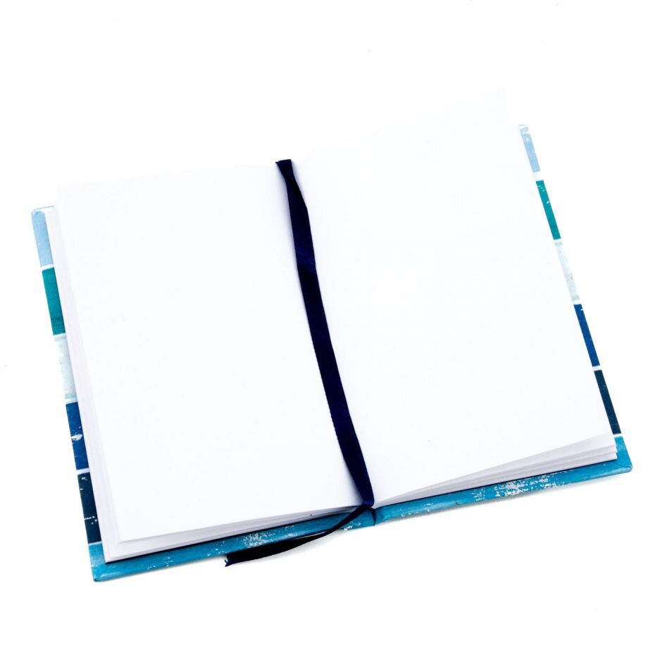 Paper Destiny- (Lori Weitzner, Ode To Color) Ocean Stripes Journal -Papyrus-
