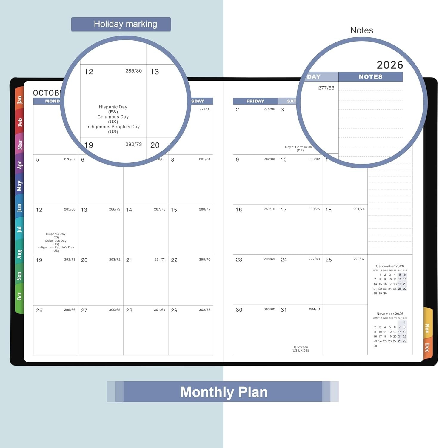2026 Weekly & Daily Hourly Appointment Book – 8.5×11 Leather Cover Planner fo…