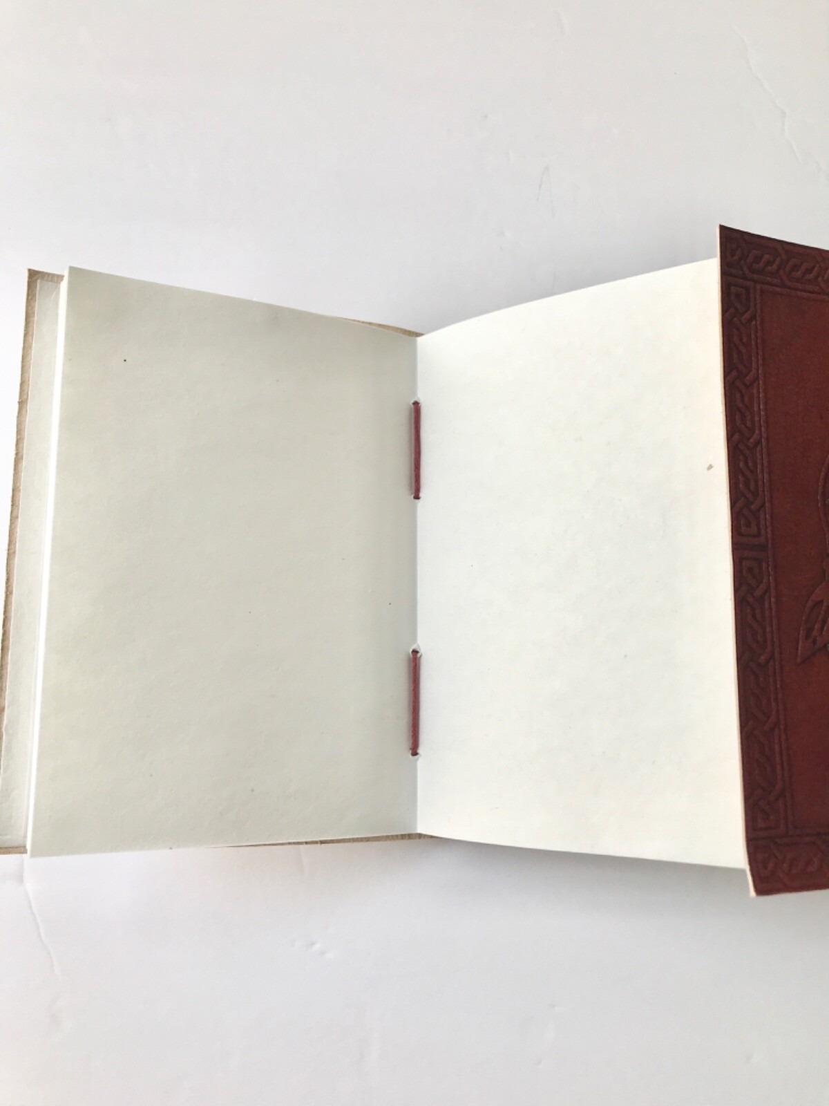 Genuine leather Journal Diary Dream catcher 100% cotton Tree Free recycled paper