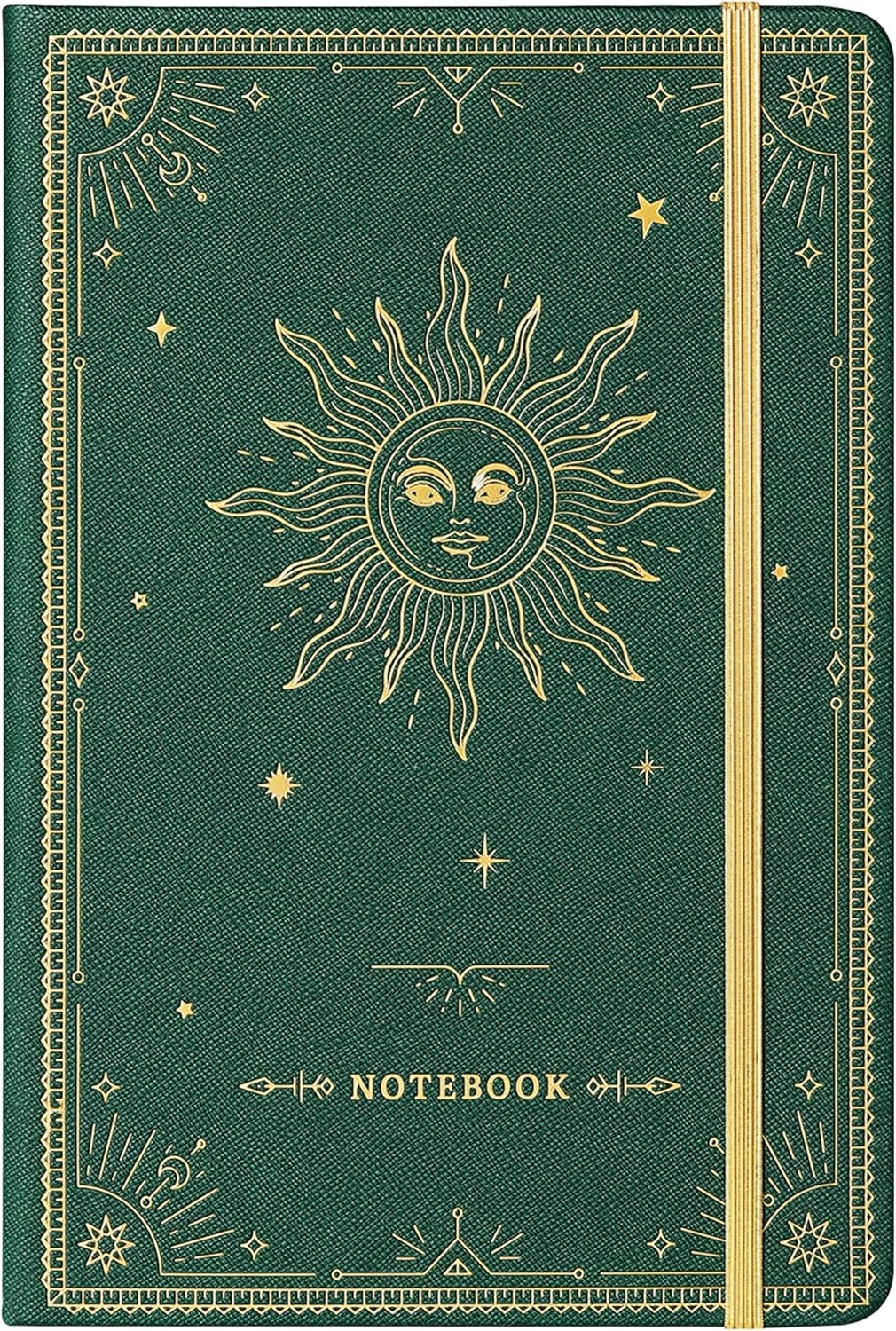 Artfan Ruled Notebook/Journal – Premium Thick Paper Faux Leather Dark Green