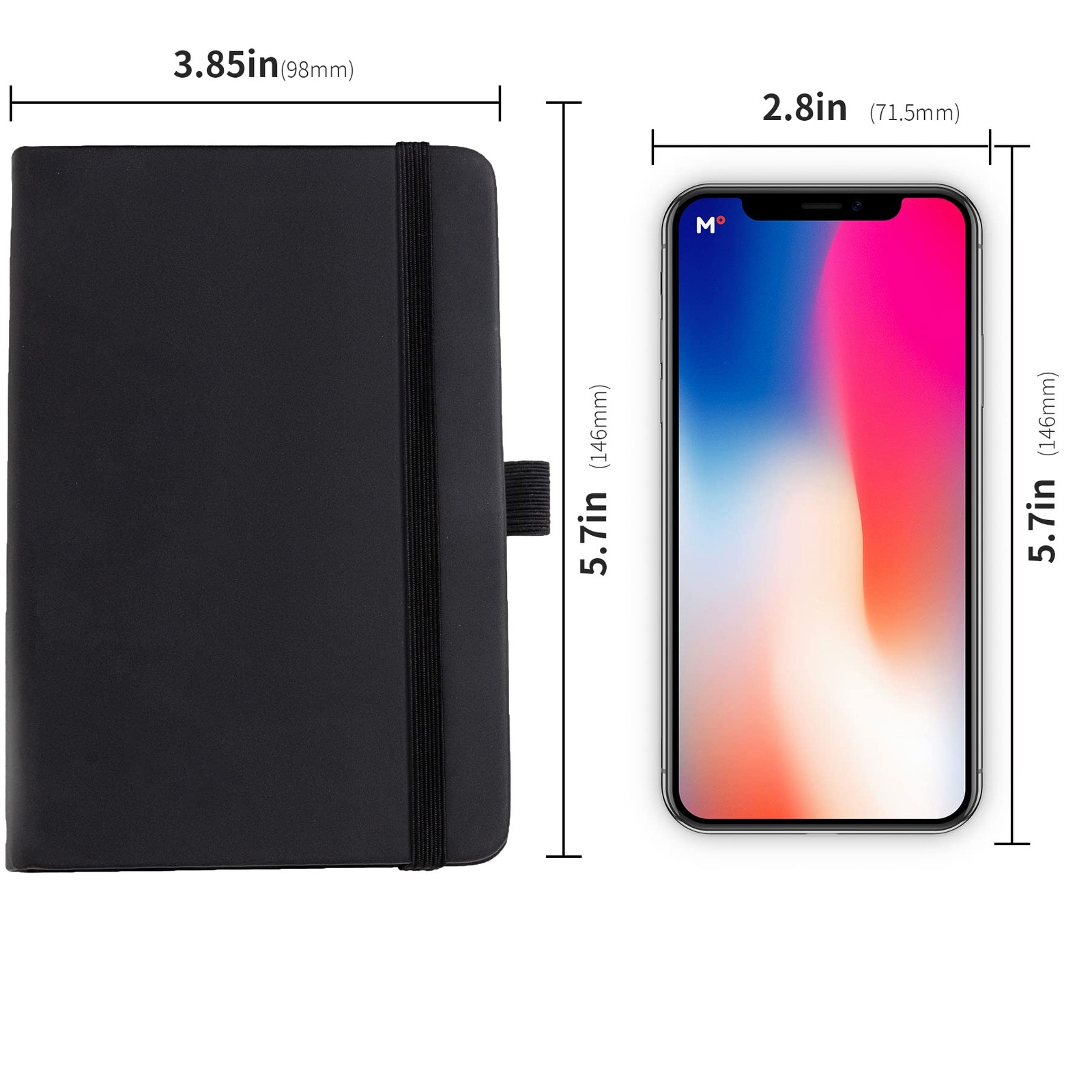 2Pack Pocket Notebook Small Notebook Journal Notebook 4 Inches X 5.7 Inches 200