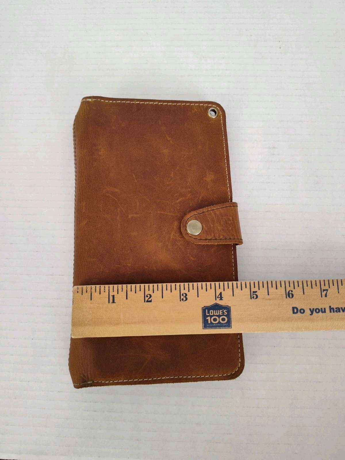 Planner Perfect Travelers Notebook Brown Leather w Card Holders/Zippered Pocket
