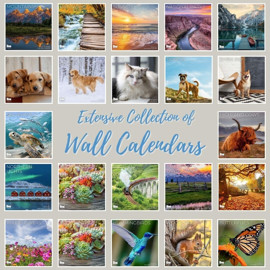 National Parks Wall Calendar 2026 | 12″ x 24″ Open | 12 x 12,