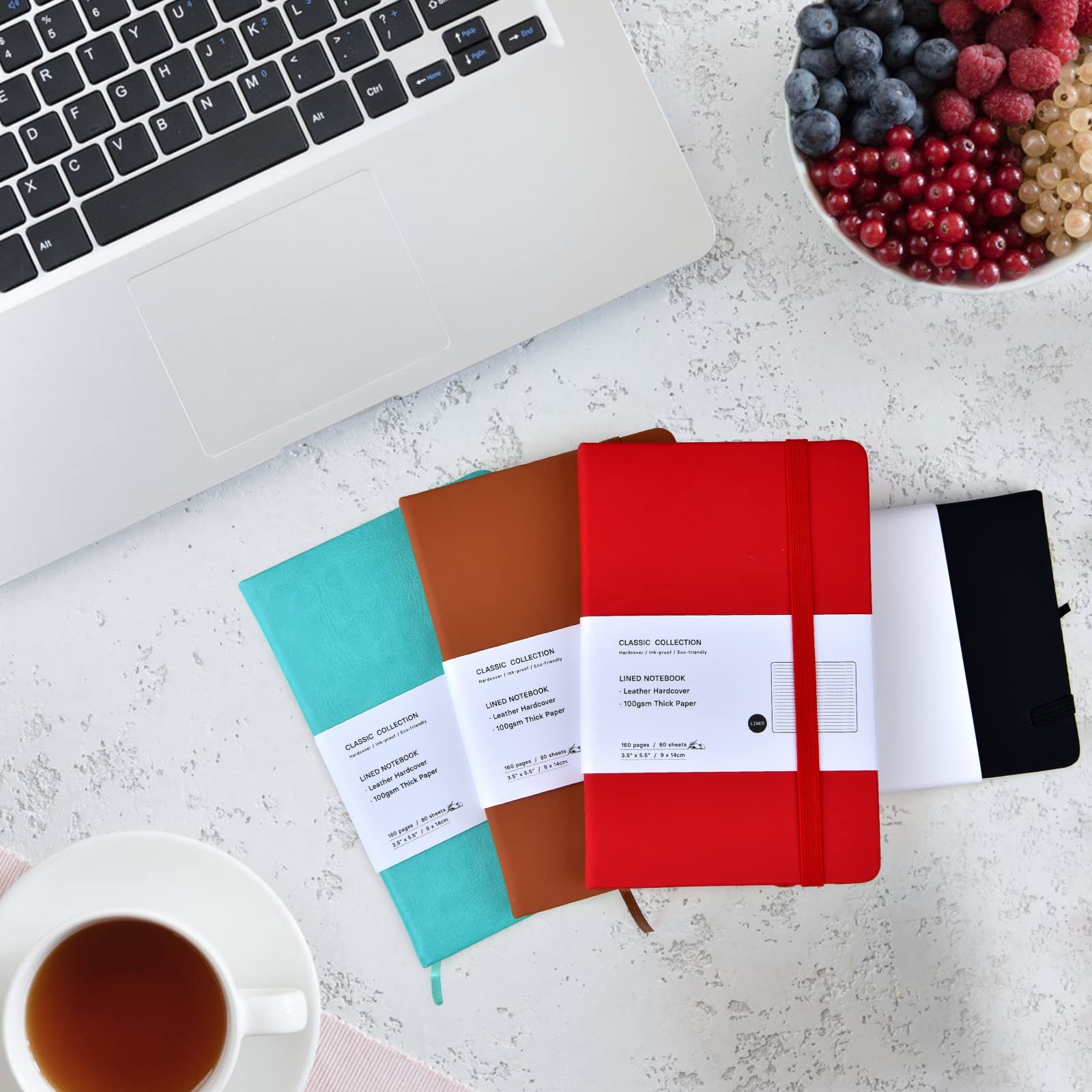 6 Pack Pocket Notebooks Small Journal Mini College 6pcs, 6 Colors