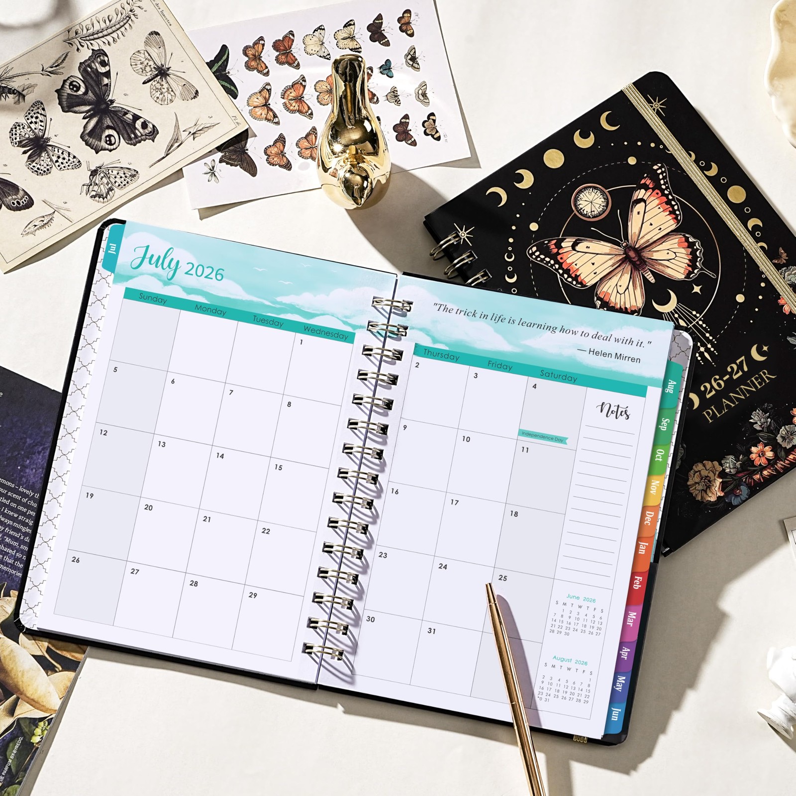 2026-2027 Planner – Academic 2026-2027, July 2026 6.4″ x 8.5″, Black