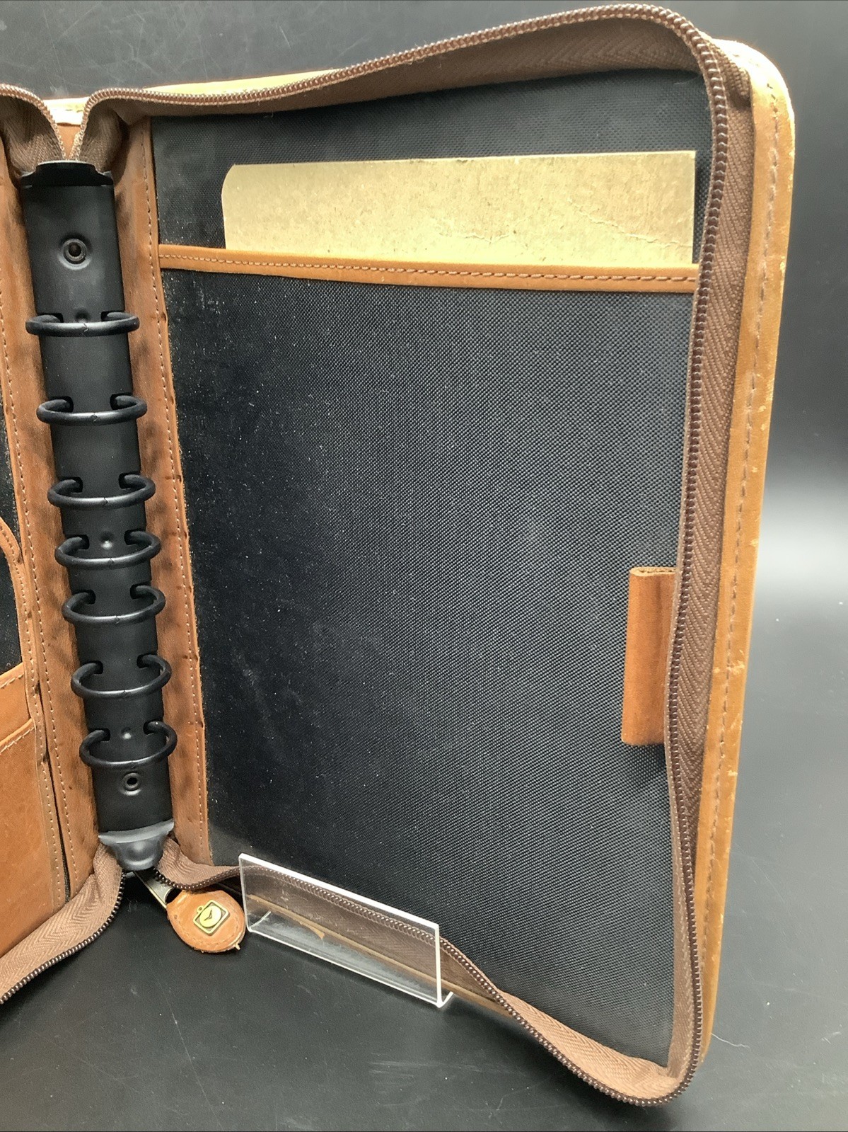 Day Timer – Genuine Leather Wallet Organizer – Nice Broken In Look