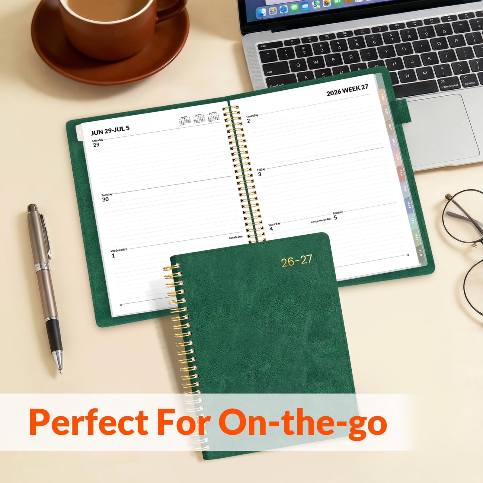 SUNEE 2026-2027 Weekly & Monthly Planner 6.4″x8.5″ – 12 Month (July 2026 – Ju…