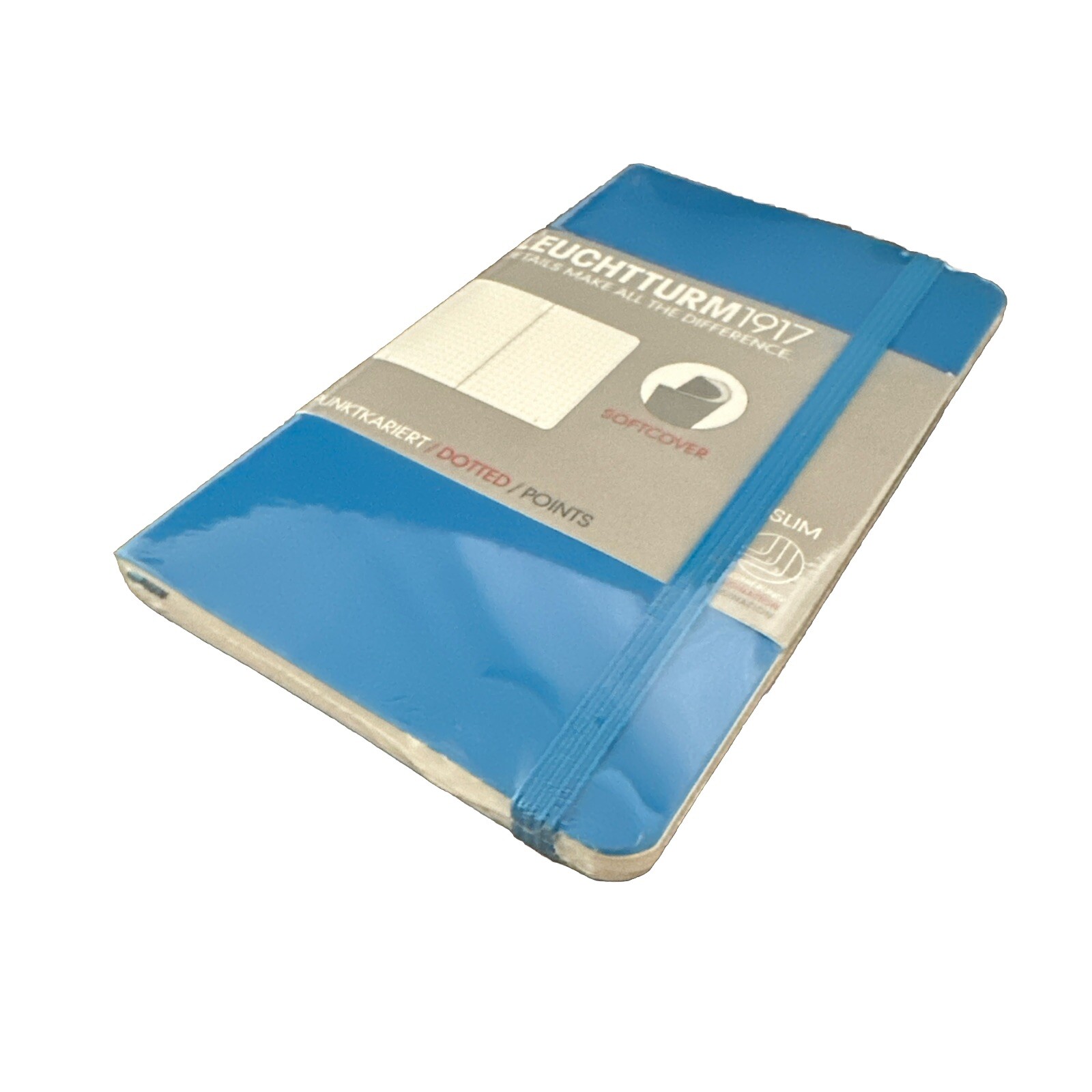 Leuchtturm 1917 Dotted Notebook Azur 349276. 121 Numbered Pages. 90mm X 150mm