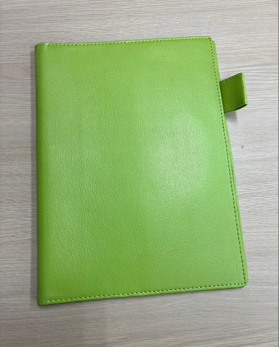 Correct Synthetic Leather Notebook Cover Green Anime Collectible Used