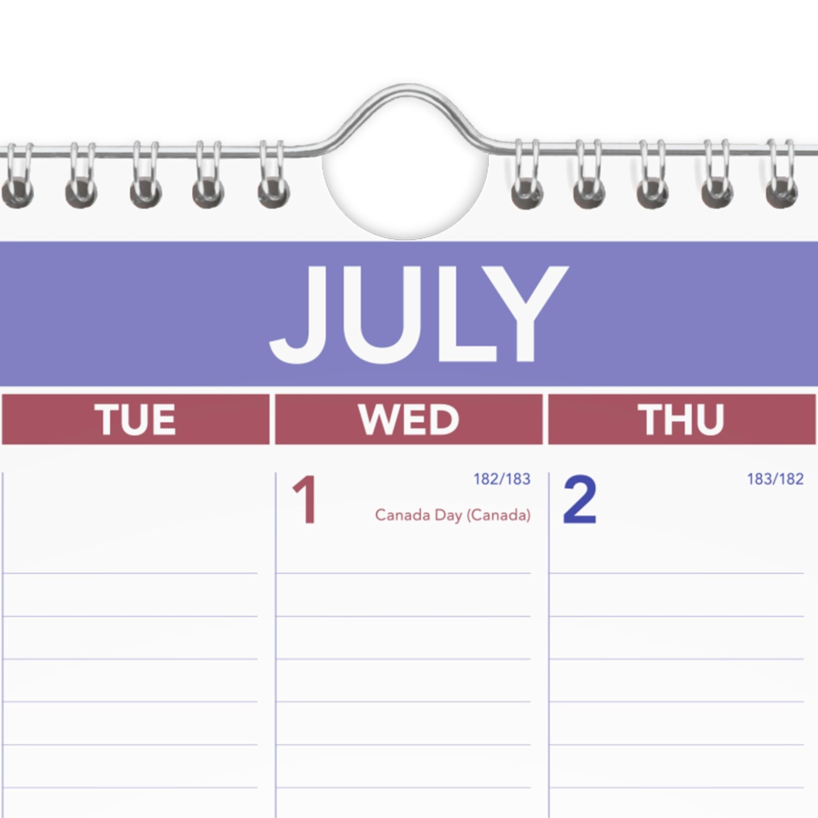 AT-A-GLANCE Wall Calendar 2026-2027 Planner, Academic 12″W x 17″H, White
