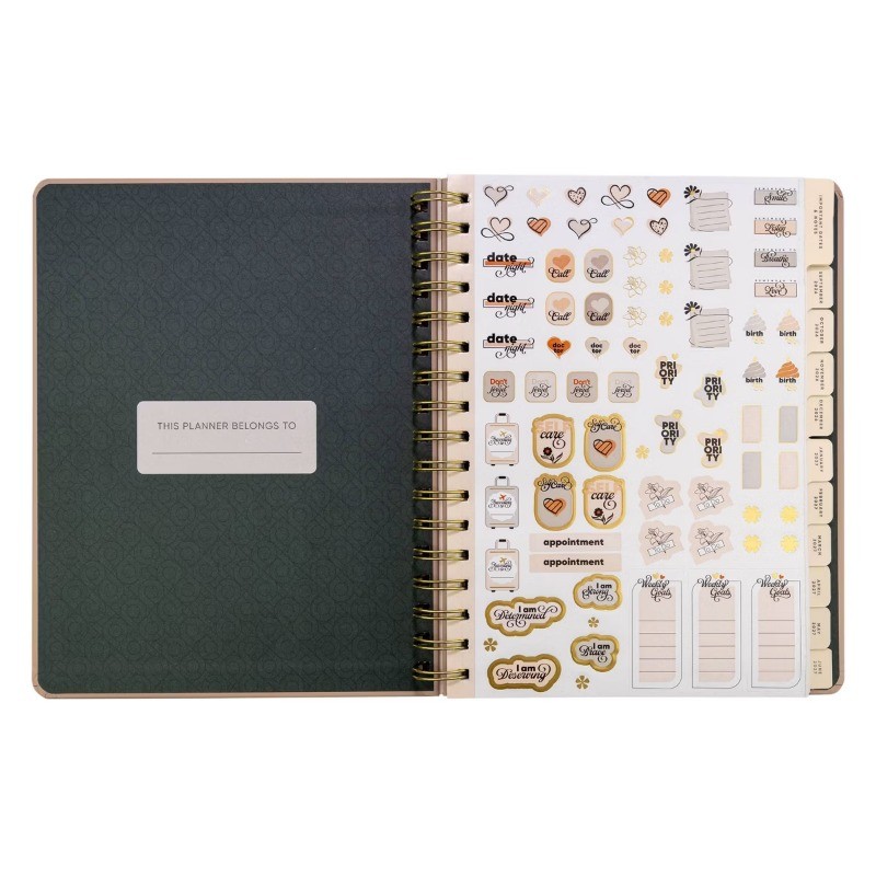 Be Rooted7″x9″Grow with The Flow Academic 12 Months Weekly/View 2026-2027Planner
