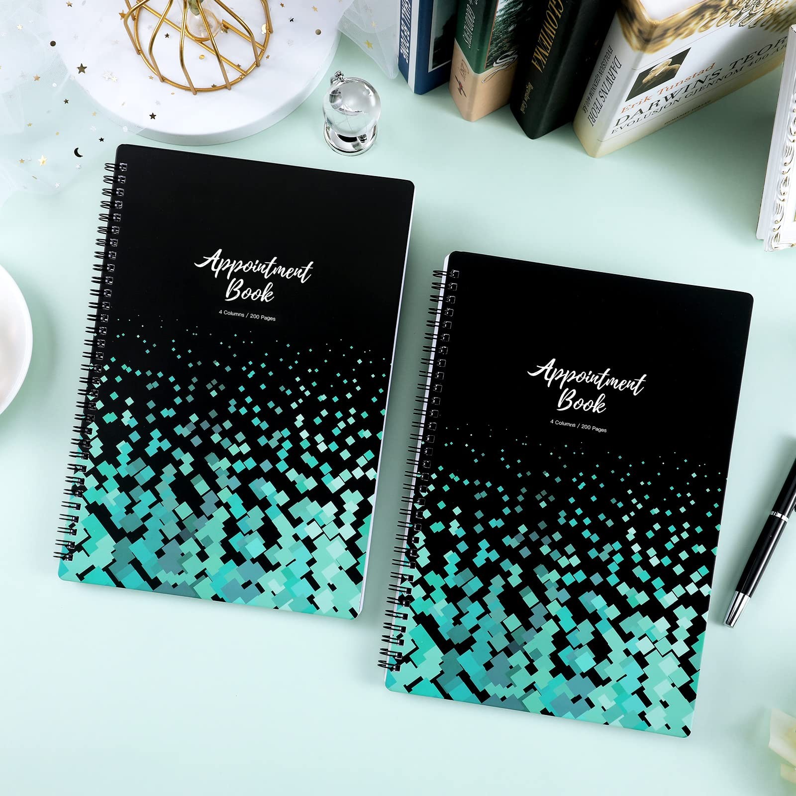 Appointment Book – Undated Salon Appointment Book, Daily＆Hourly Schedule Book…