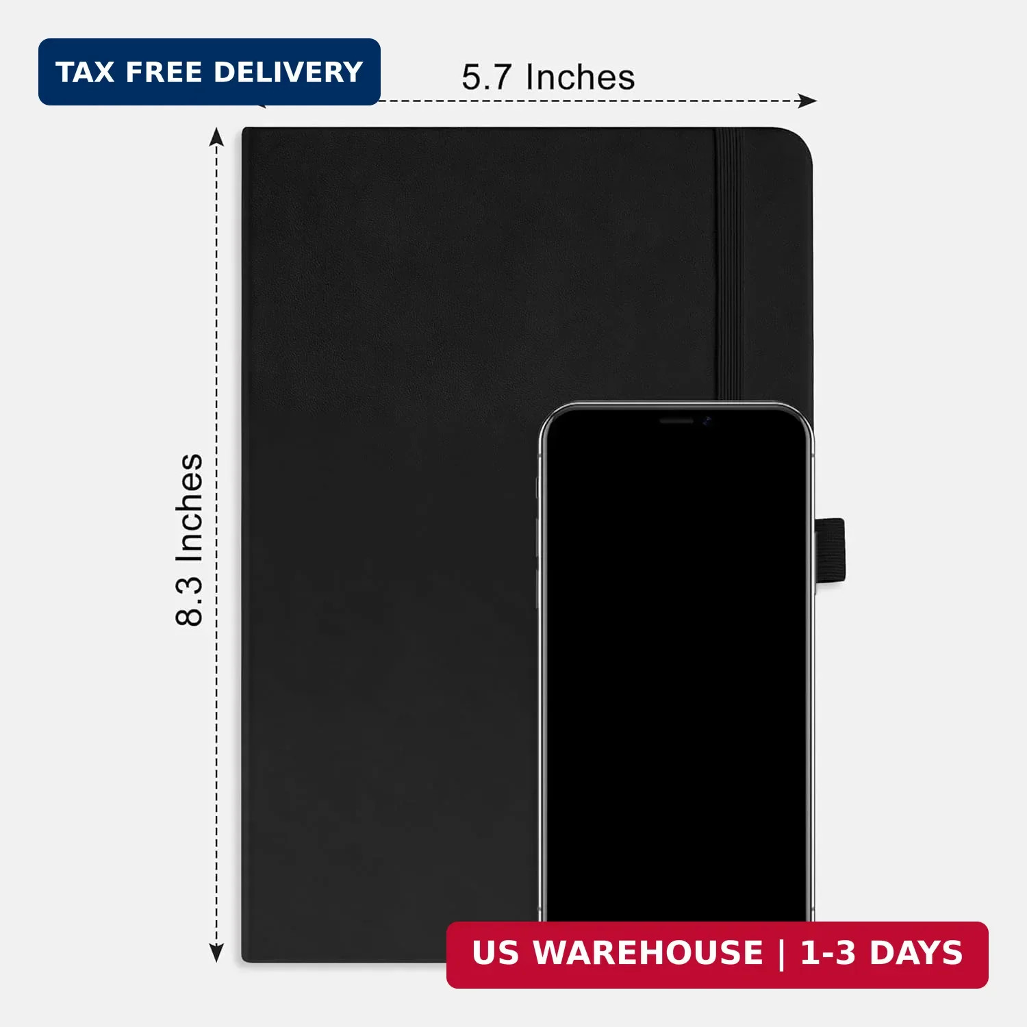 RETTACY Dotted Journal Notebook, 192 Pages, A5 Medium Size (5.7” x 8.3”), Leat