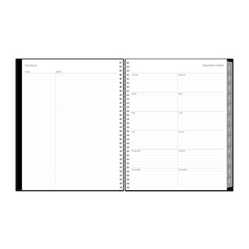BLUE SKY MONTHLY PLANNER 2026 8-1/2″ X 11″ ENTERPRISE 111288 – BLACK