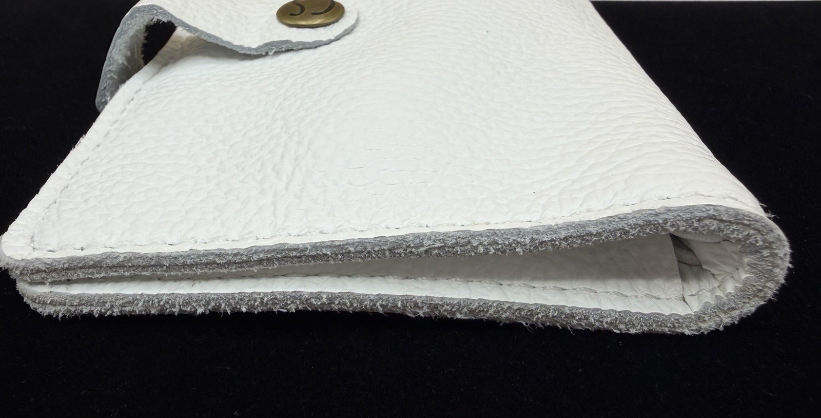 Chic Sparrow Pocket Field Notes TN White Pebbled Leather USA Planner Cover W/box
