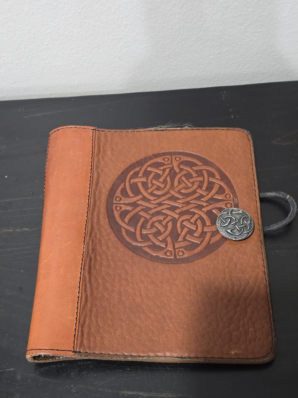 Oberon Leather Journal 5″ X 7″ Cover Celtic Motif Brown