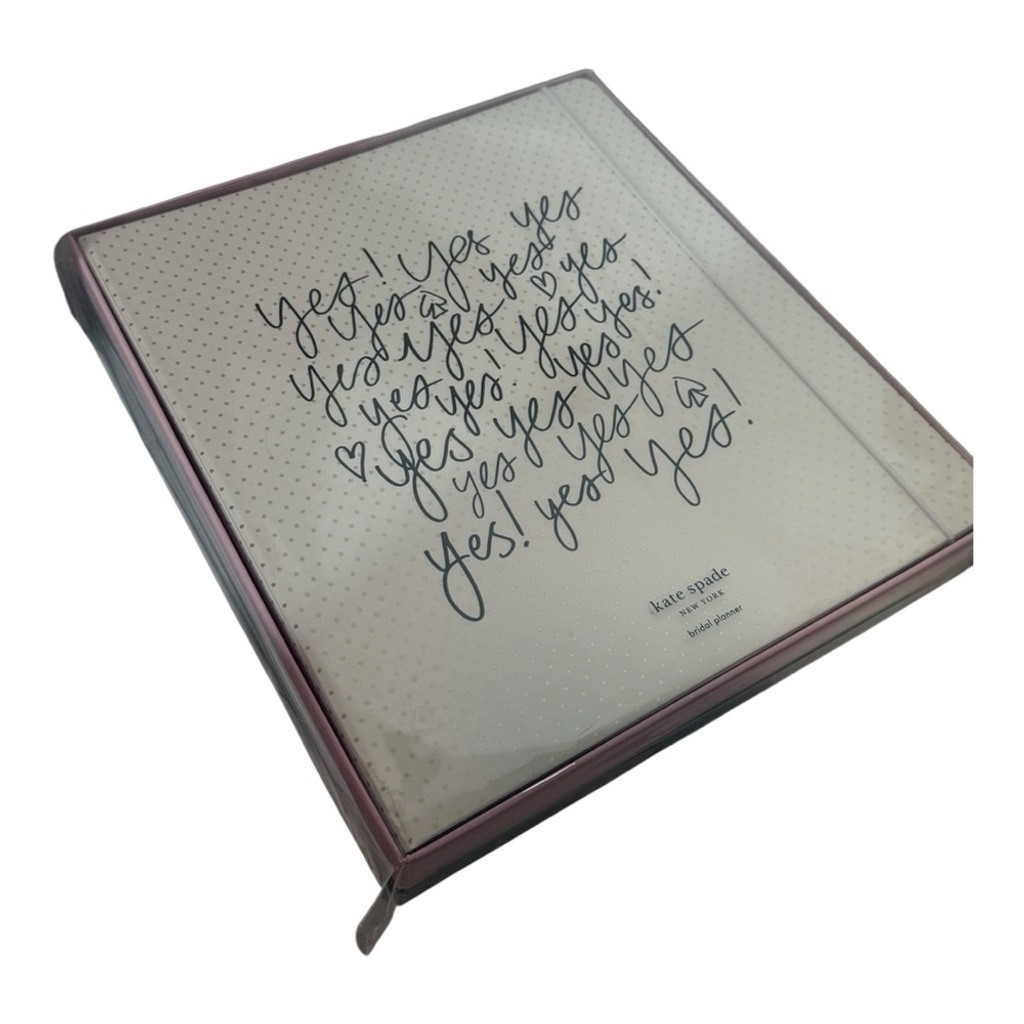 Kate Spade New York “Yes Yes Yes” Bridal Planner Binder – New in Box Wedding