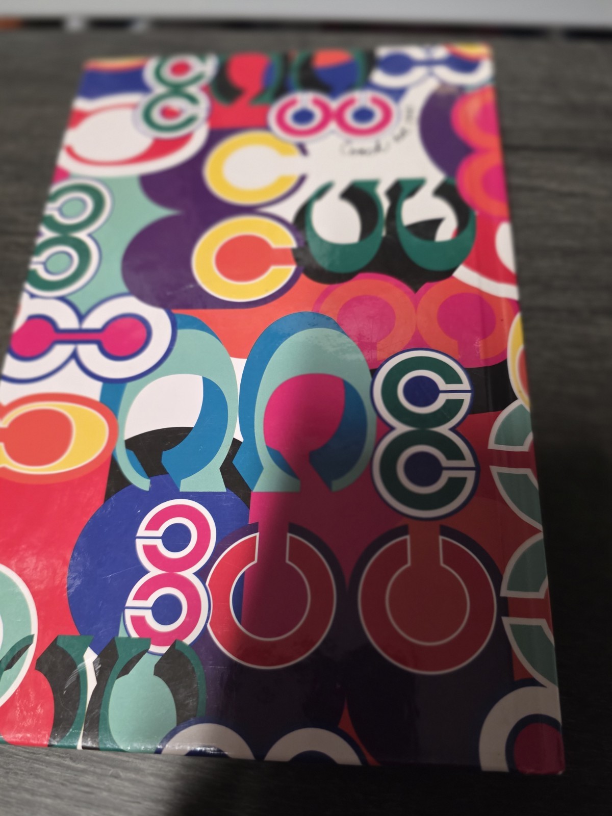 Coach Poppy Multicolor Logo Print Cover Blank Journal Notebook