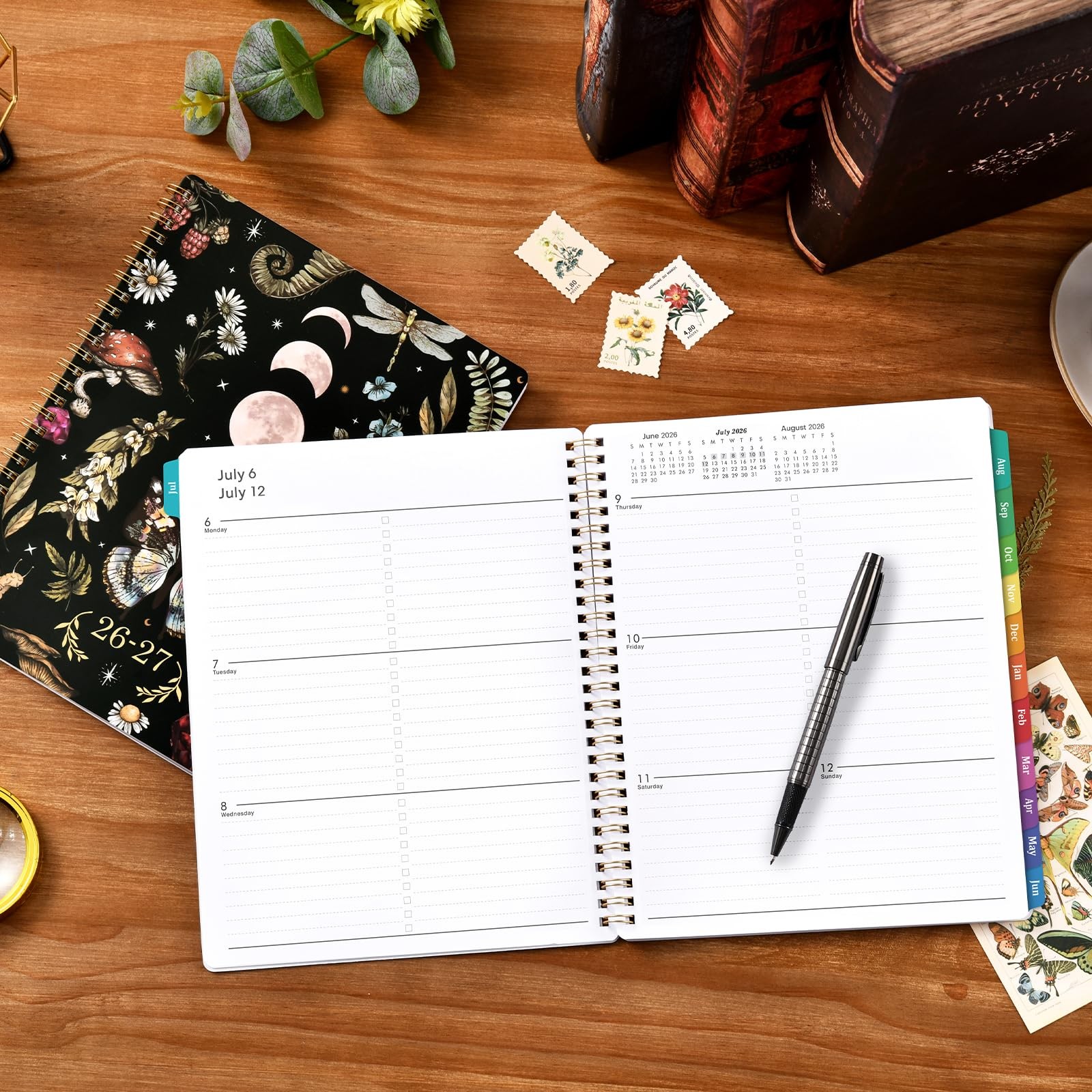 Planner 2026-2027 – Academic from July 2026 – June 8″ x 10″, Black