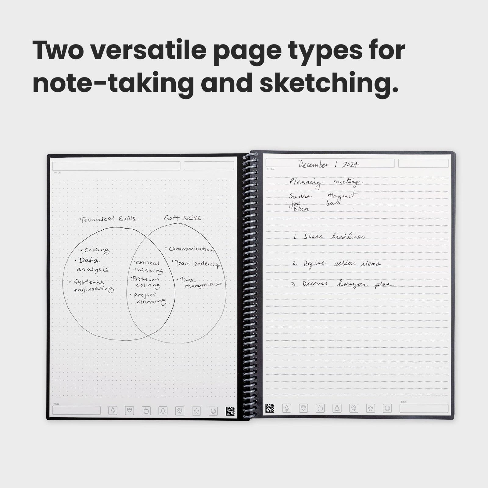 Reusable Undated Productivity Planner – 8.5×11 Letter Size, Goals, Calendar, To-