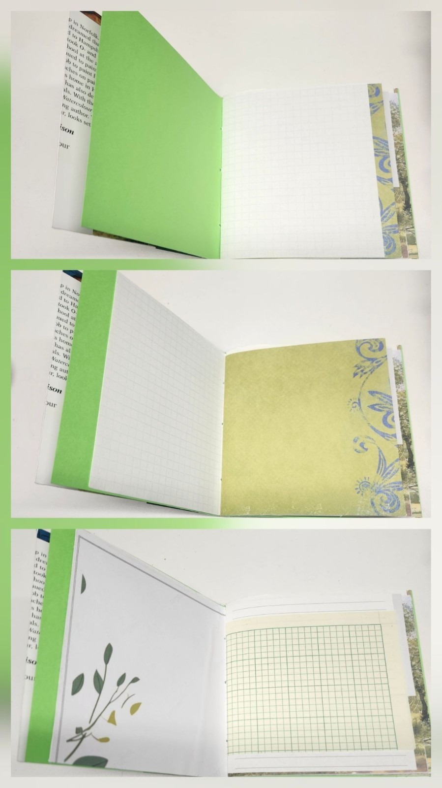 Handmade Junk Journal Green Theme 60 pages