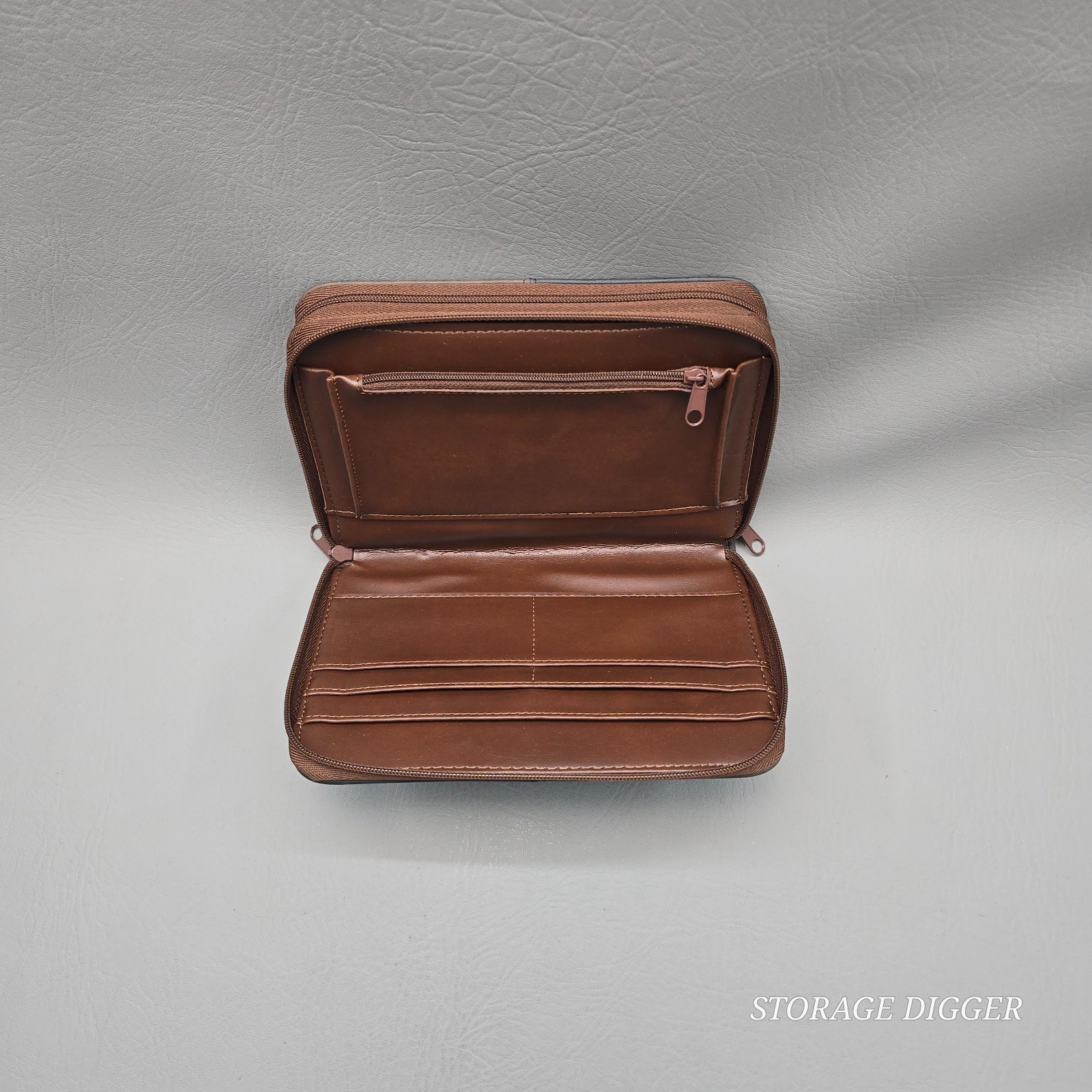 VTG 1998 NEW Enzo Baglioni Ultimate Business & Personal Organizer, Brown Leather