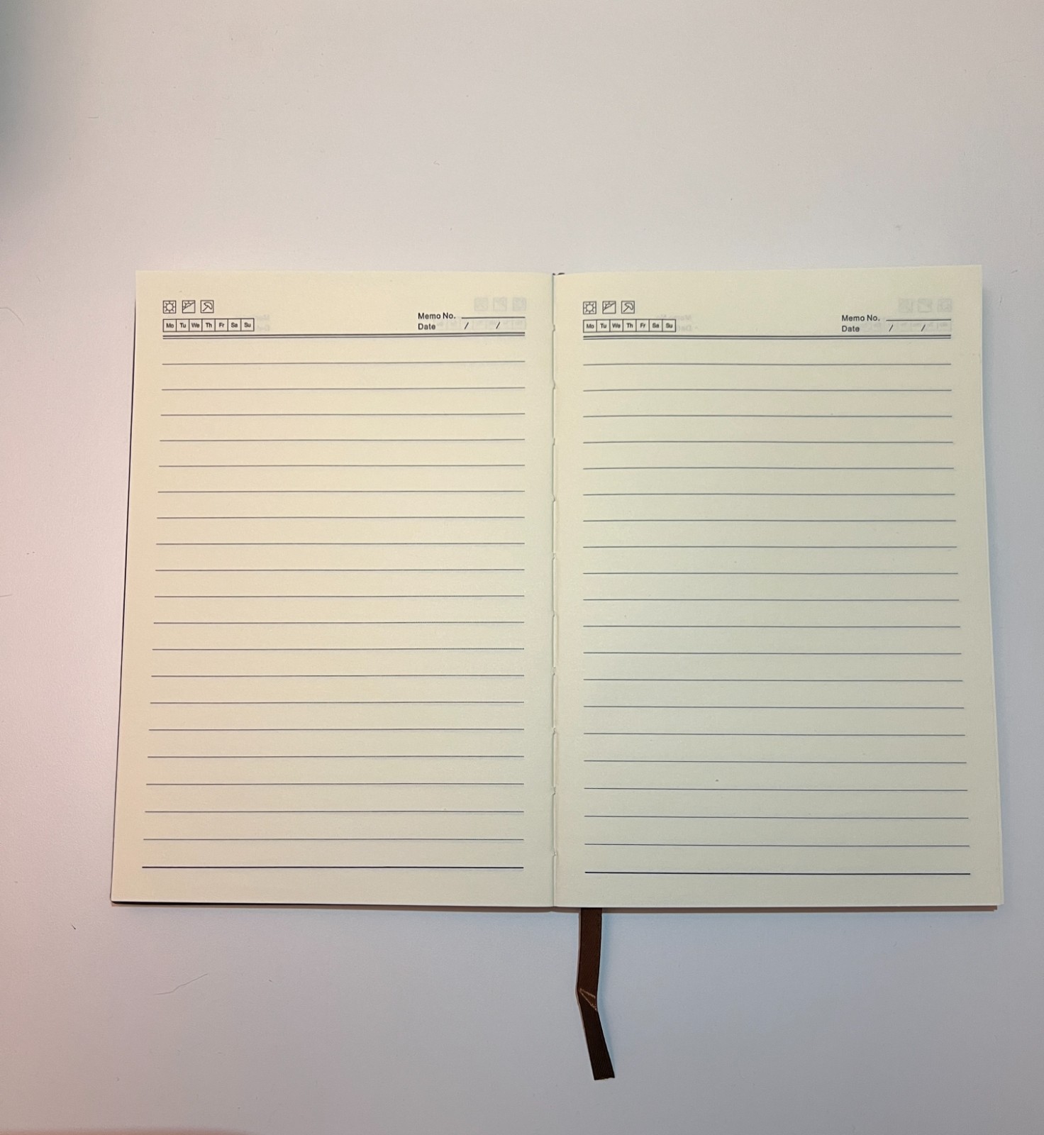 Set of 2 Lined Notebook A5 360 pages. Color Pink and Light Brown. Free Shipping.