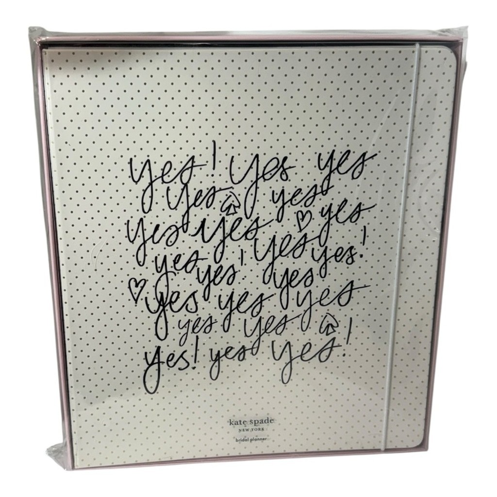 Kate Spade New York “Yes Yes Yes” Bridal Planner Binder – New in Box Wedding