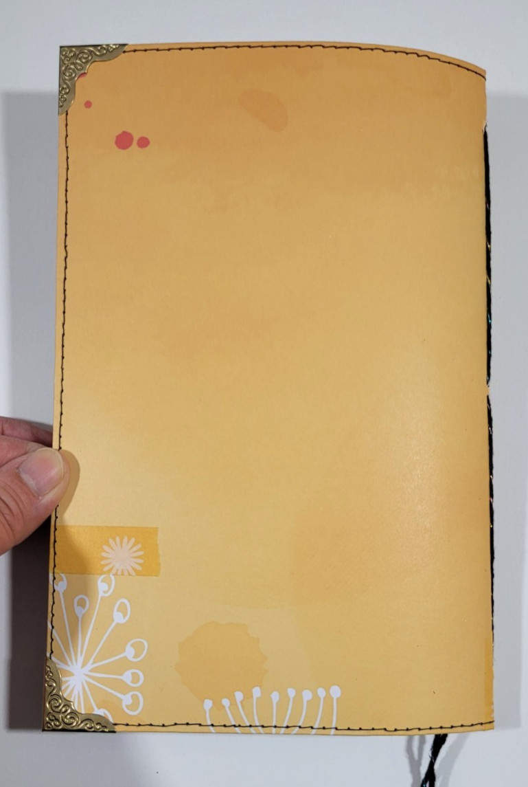 Handmade Junk Journal ‘Rainbow Dyed’ ~orange cover