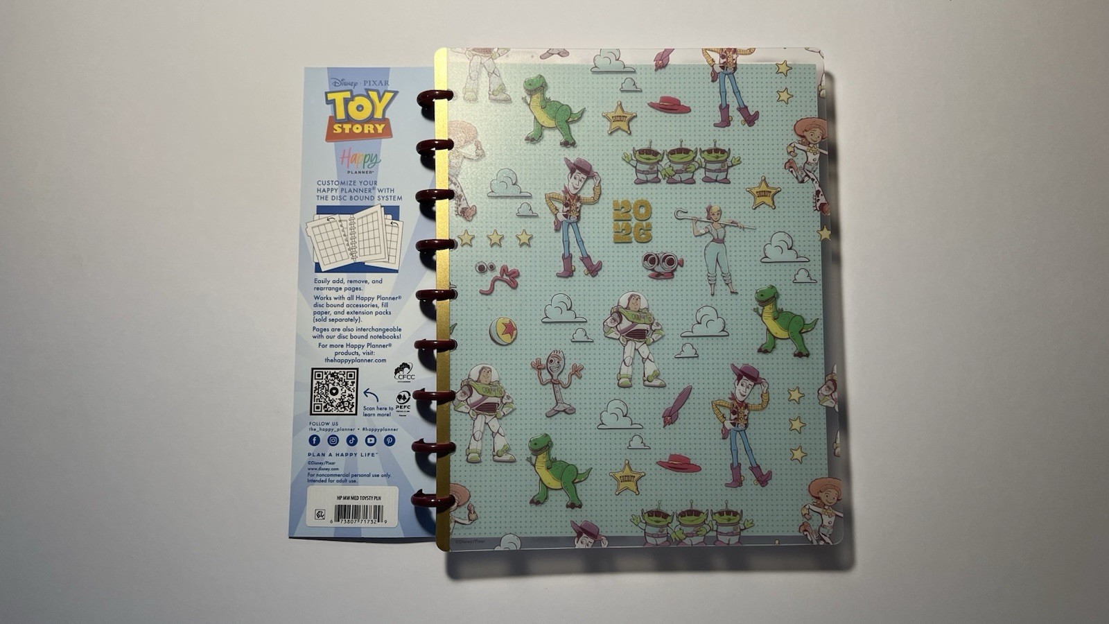 Happy Planner Disney Pixar Toy Story Large Weekly Monthly Planner 2025-2026 NEW