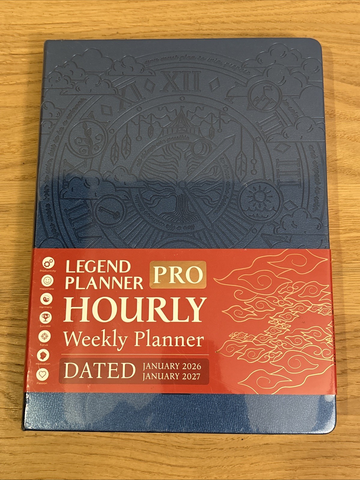 NEW Sealed Legend Planner Pro Dated Hourly Weekly Jan 2026-Jan 2027 Mystic Blue