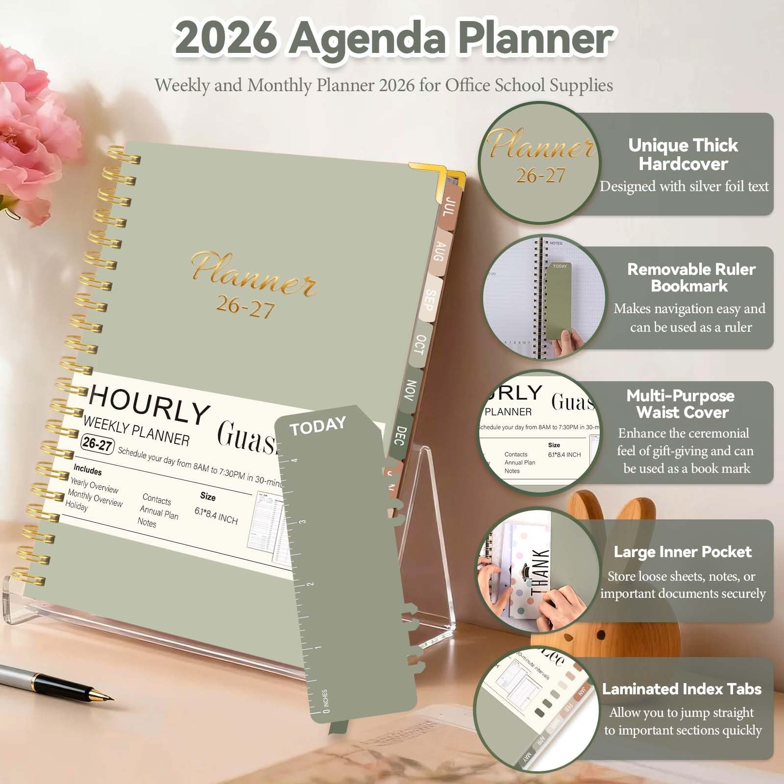 2026-2027 Academic Planner, Weekly & Monthly Appointment Book from Jul. 2026 …