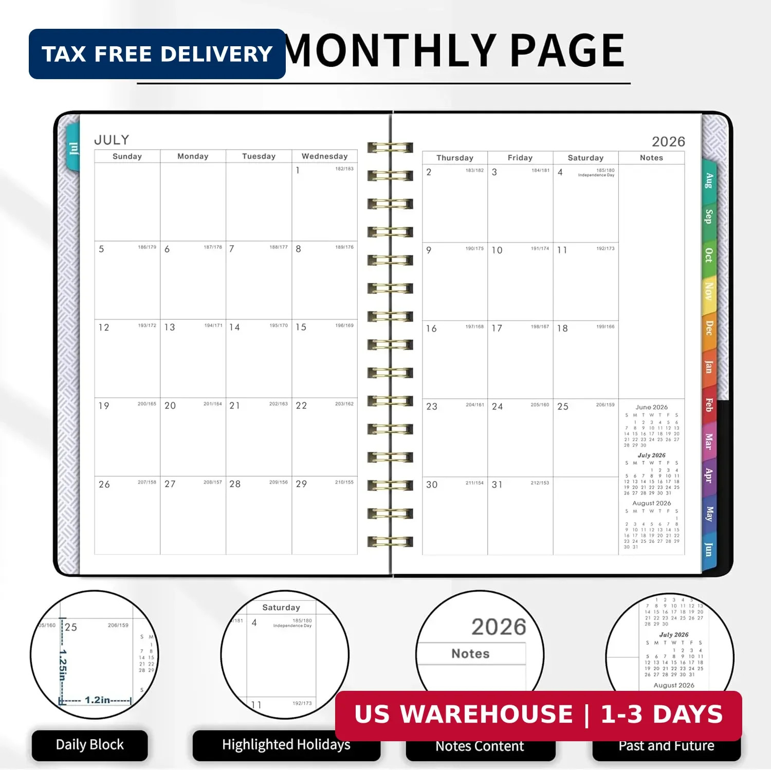 Planner 2026-2027 – Planner 2026-2027 Weekly and Monthly from Jul. 2026 – Jun. 2