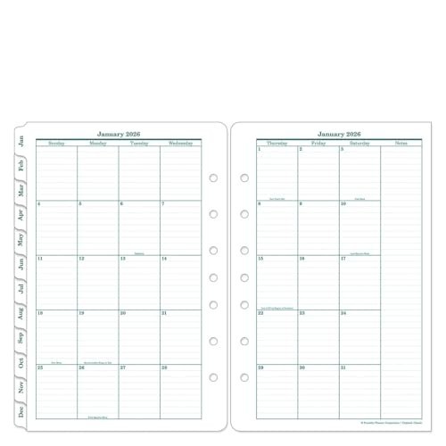 Two Page Per Day Ring-Bound Planner 2026 – Classic Organizer, Daily Agenda