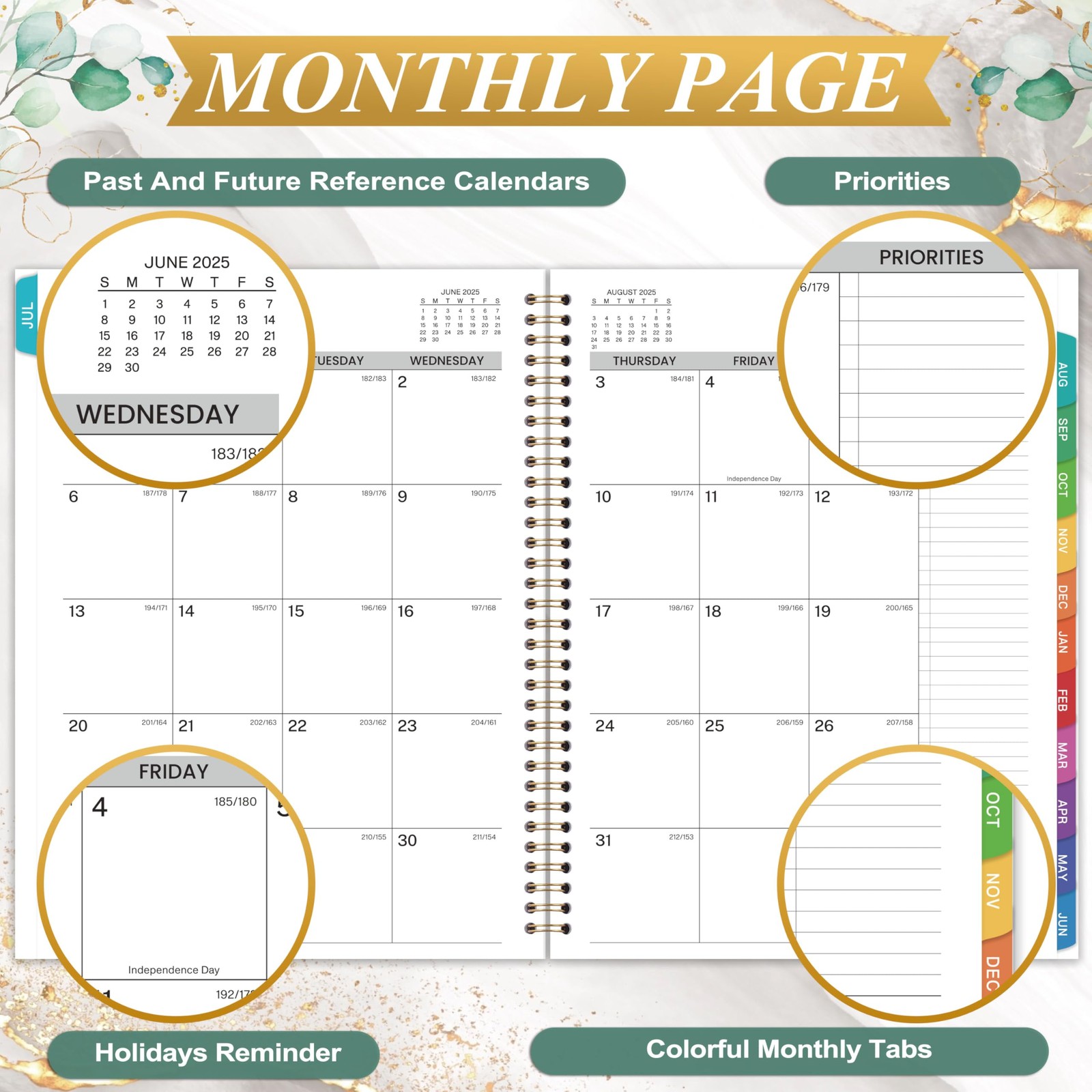 Appointment Book 2025-2026 – Daily Planner 2025-2026, 8.5” X 11”, Weekly Appoi
