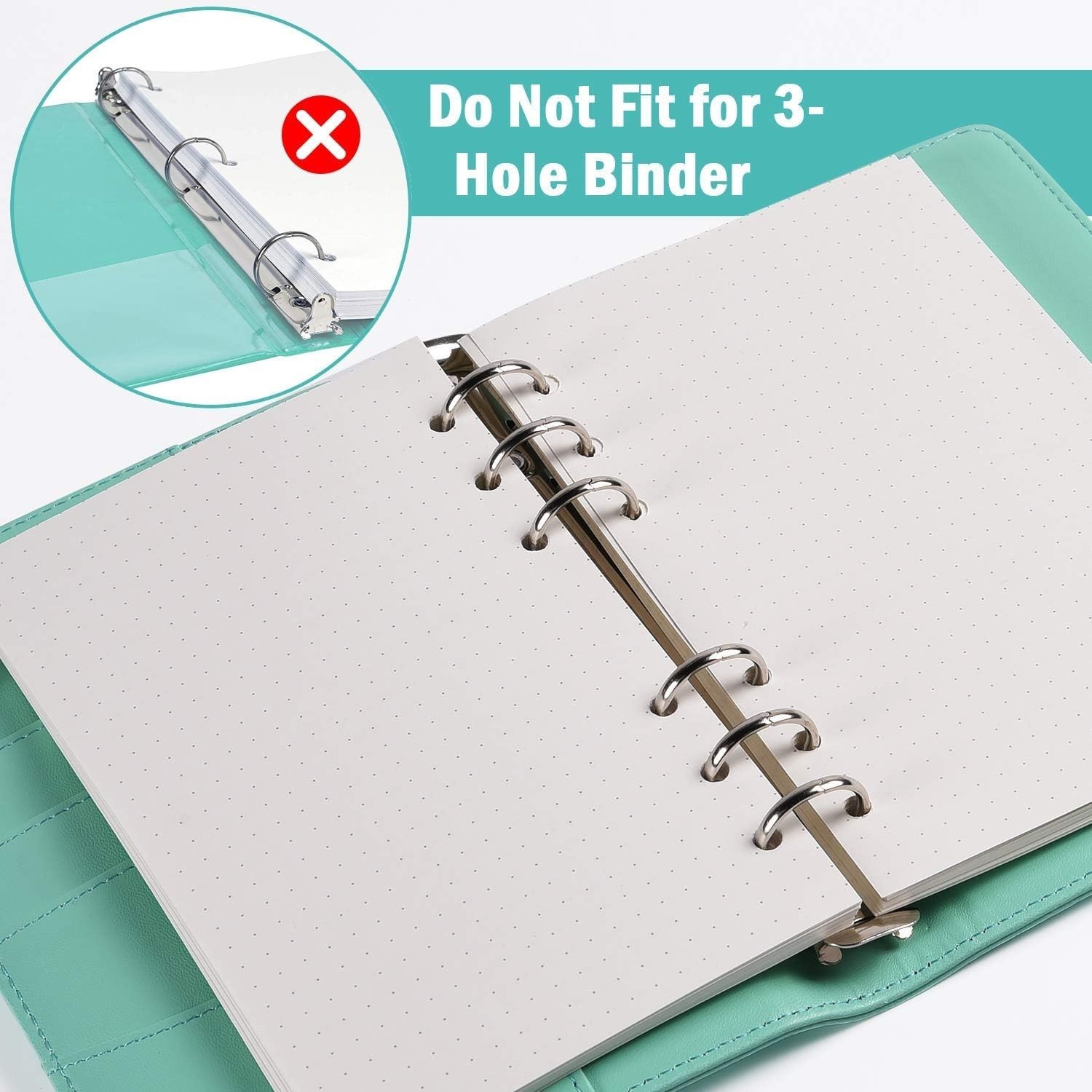 A5 Refill Paper, 280 Pages A5 Loose Leaf Paper 6 Hole Notebook Refills for 6 …