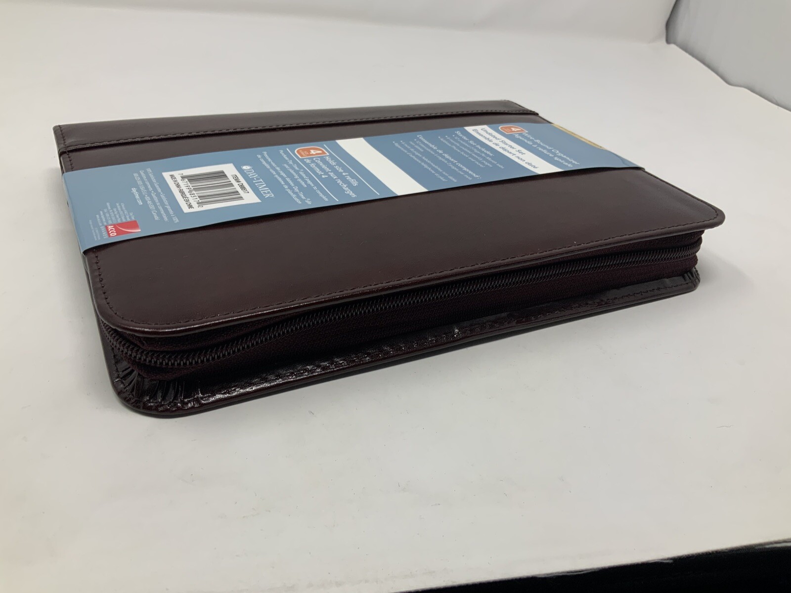 Day-Timer Wire-Bound Leather Organizer System Burgundy #D68517