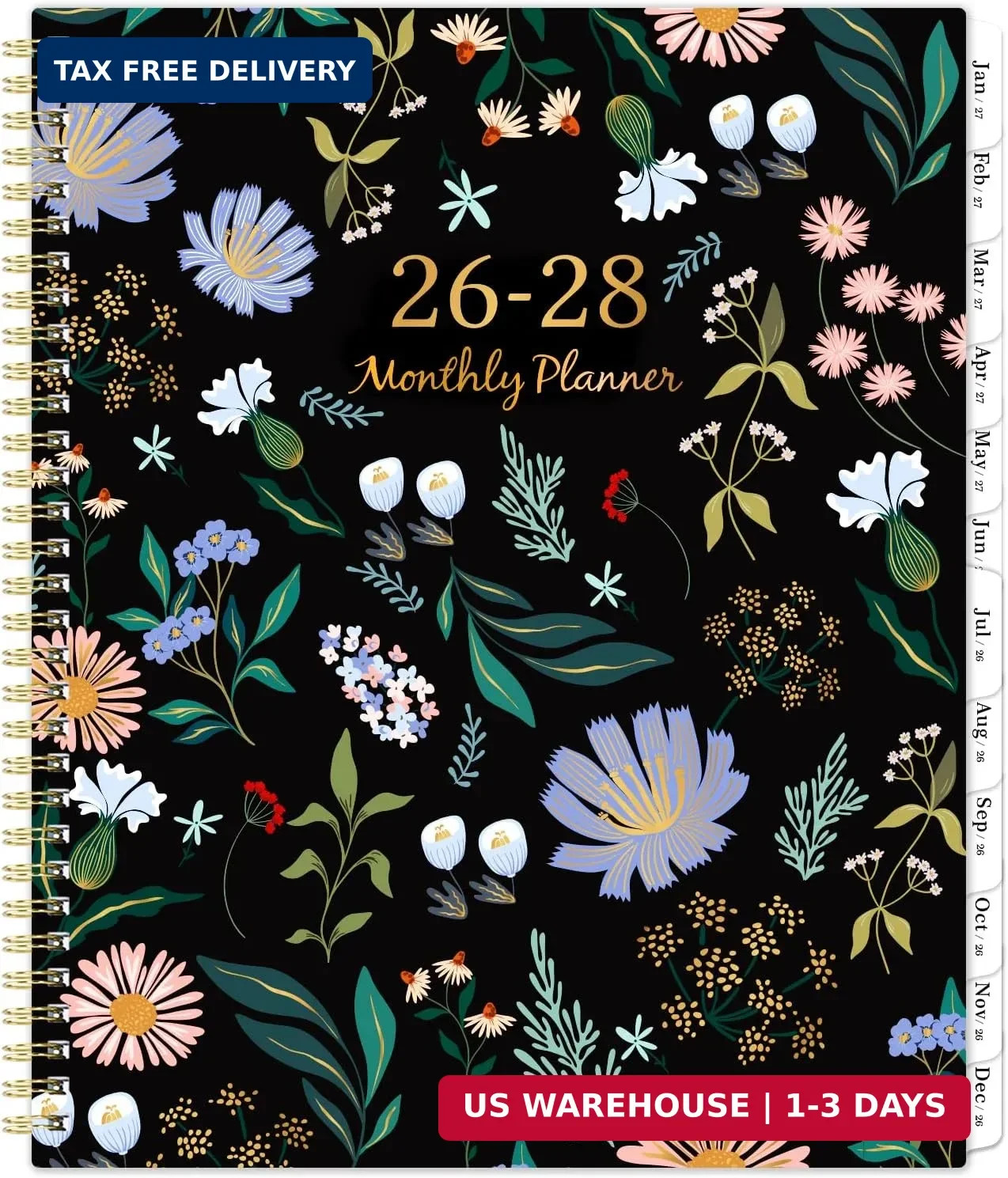 Monthly Planner 2026-2028 – 2 Year Planner 2026-2028, July 2026 – June 2028, 2 Y