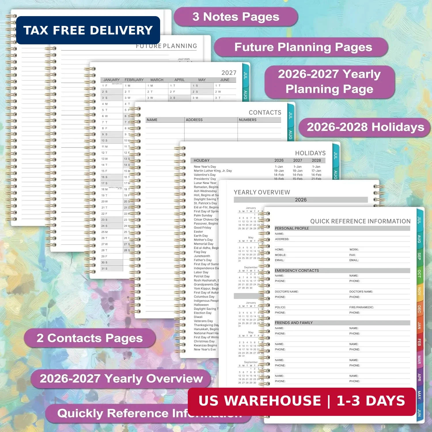Appointment Book 2026-2027 – Weekly Appointment Book, Jul 2026 – Jun 2027, Hourl