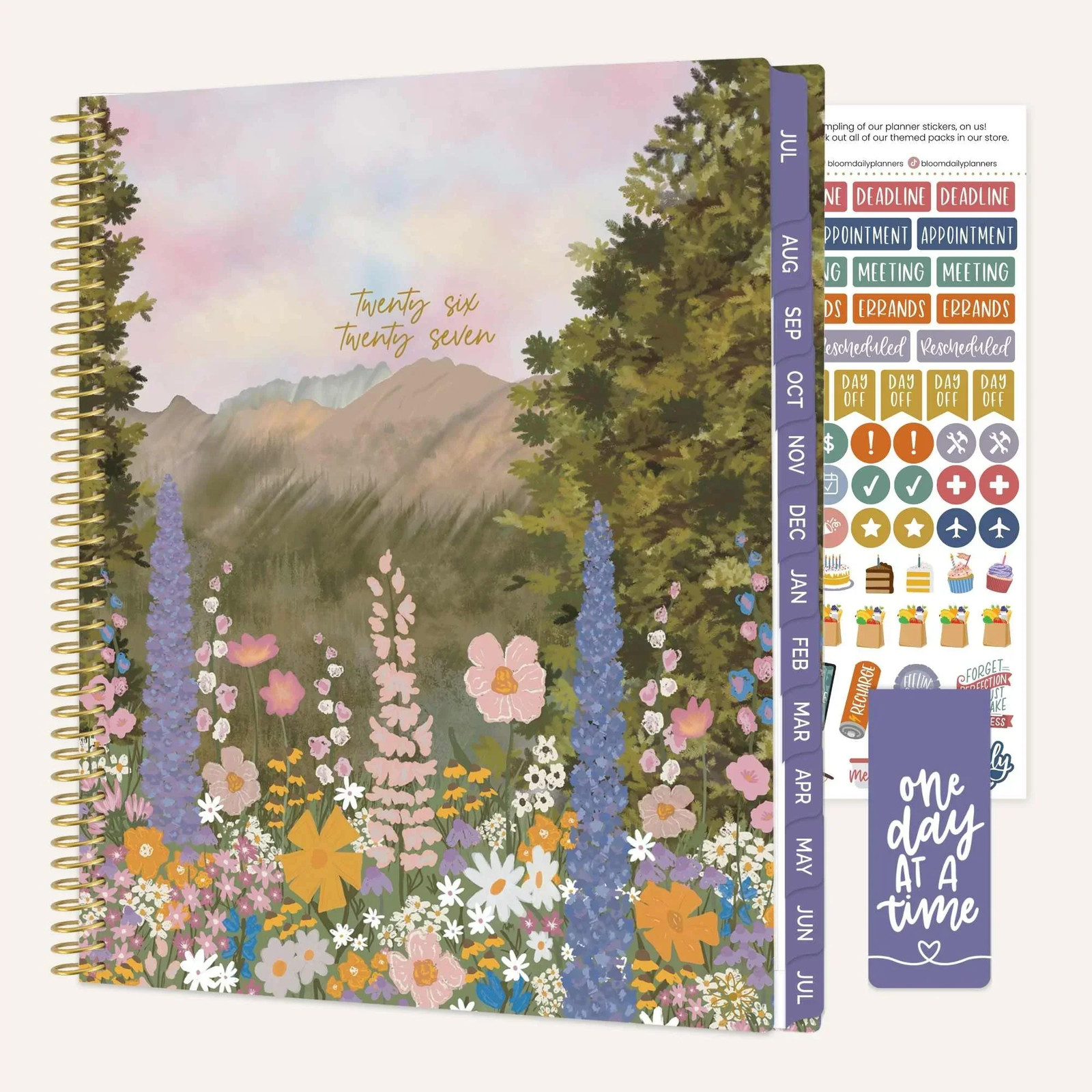2026–27 Soft Cover Planner, 8.5″ x 11″ | Wildflower Mountainside