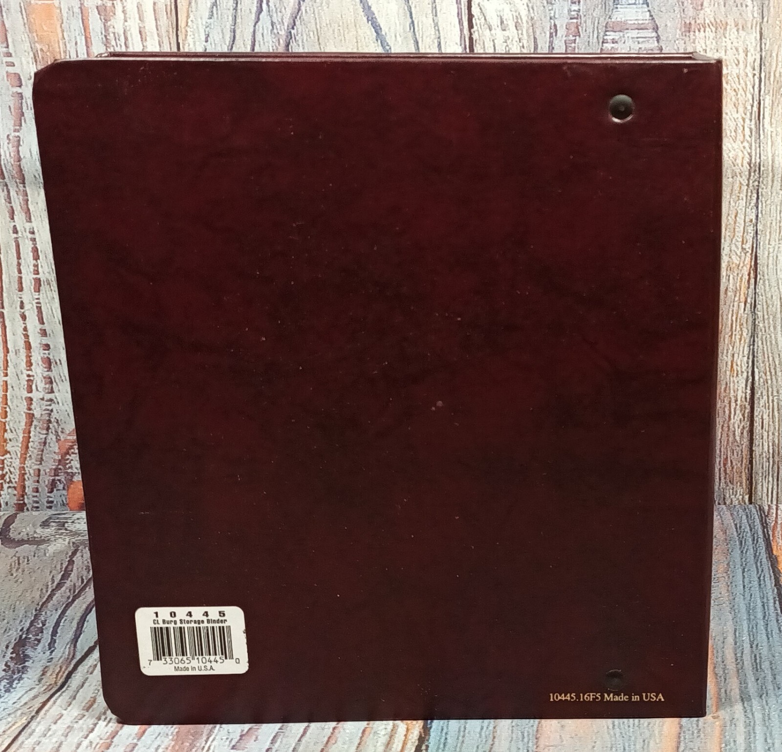 Franklin Quest Storage Binder Hardcover 3 Ring Burgundy 8.5 x 9 BINDER ONLY 1996