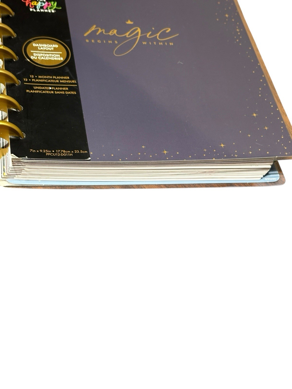 Happy Planner Undated Disney Princess Magic Begins Within Planner NOS